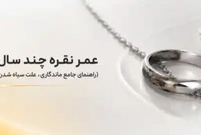 عمر نقره چند سال است؟ (راهنمای جامع ماندگاری، علت سیاه شدن و احیای نقره)